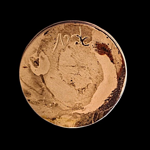 Small 5" Hand Thrown Signed Earth Tones Olive Oil Jug Israel NWT - Picture 4 of 10